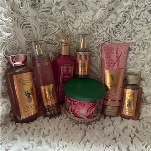 BNWT!BBW Costa Rica pink pineapple sunrise 7 pc💝